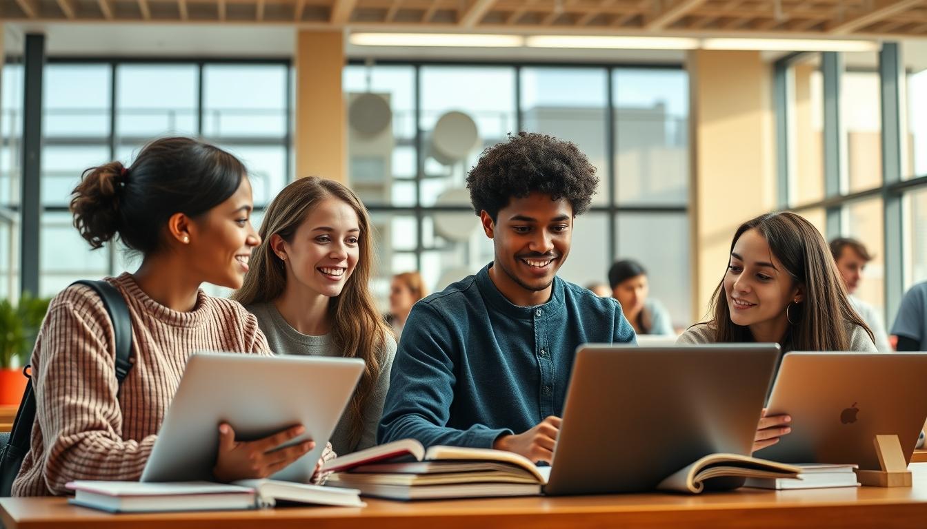 Digital learning platform with online study materials